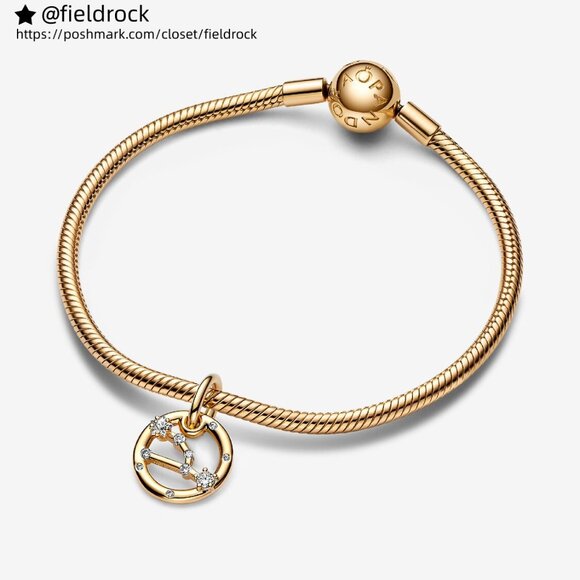 Pandora Taurus Zodiac Dangle Charm - Picture 3 of 5